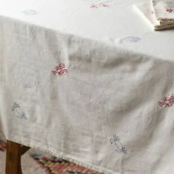 Graham & Green Creatures of the Sea Embroidered Table Cloth