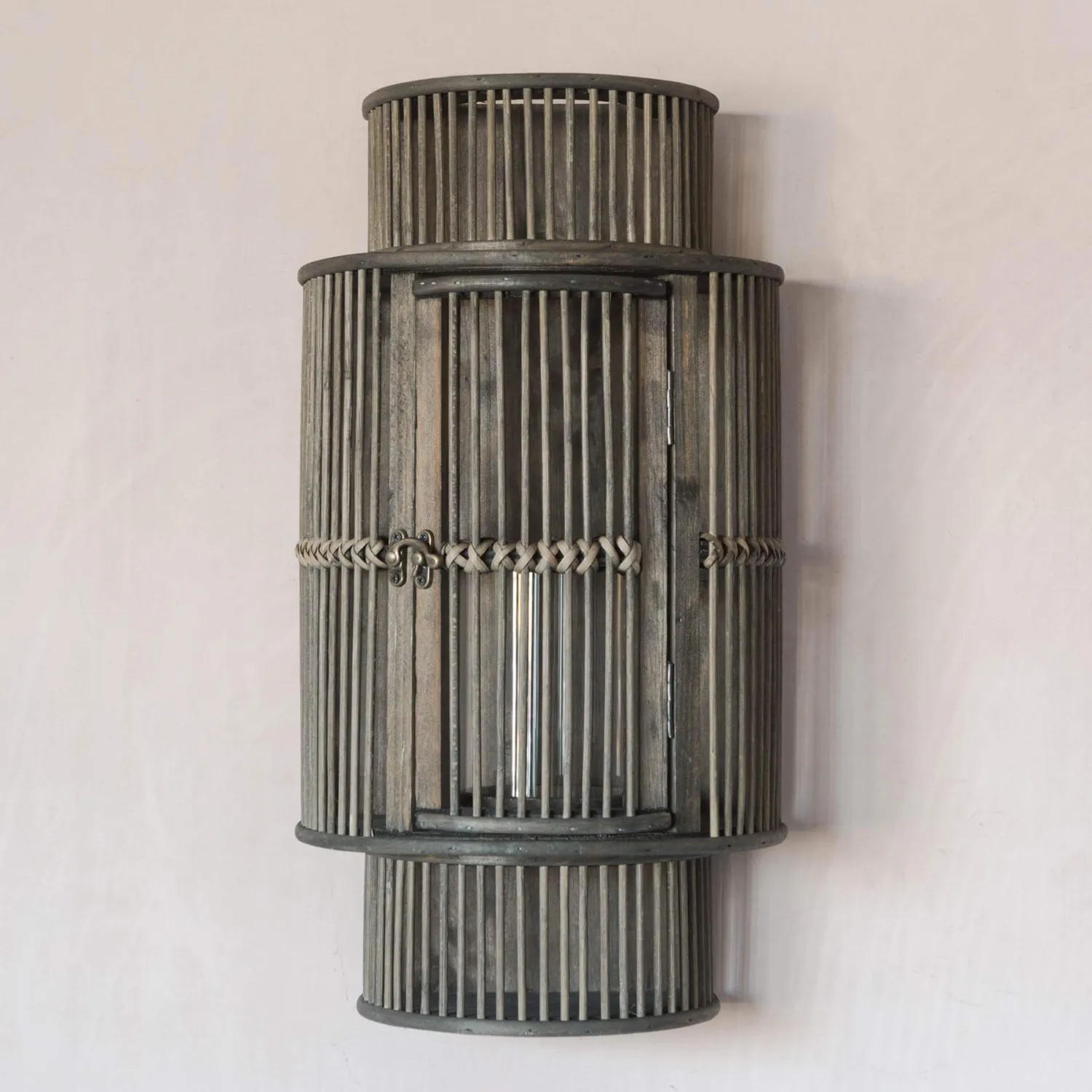 Graham & Green Curved Bamboo Lantern