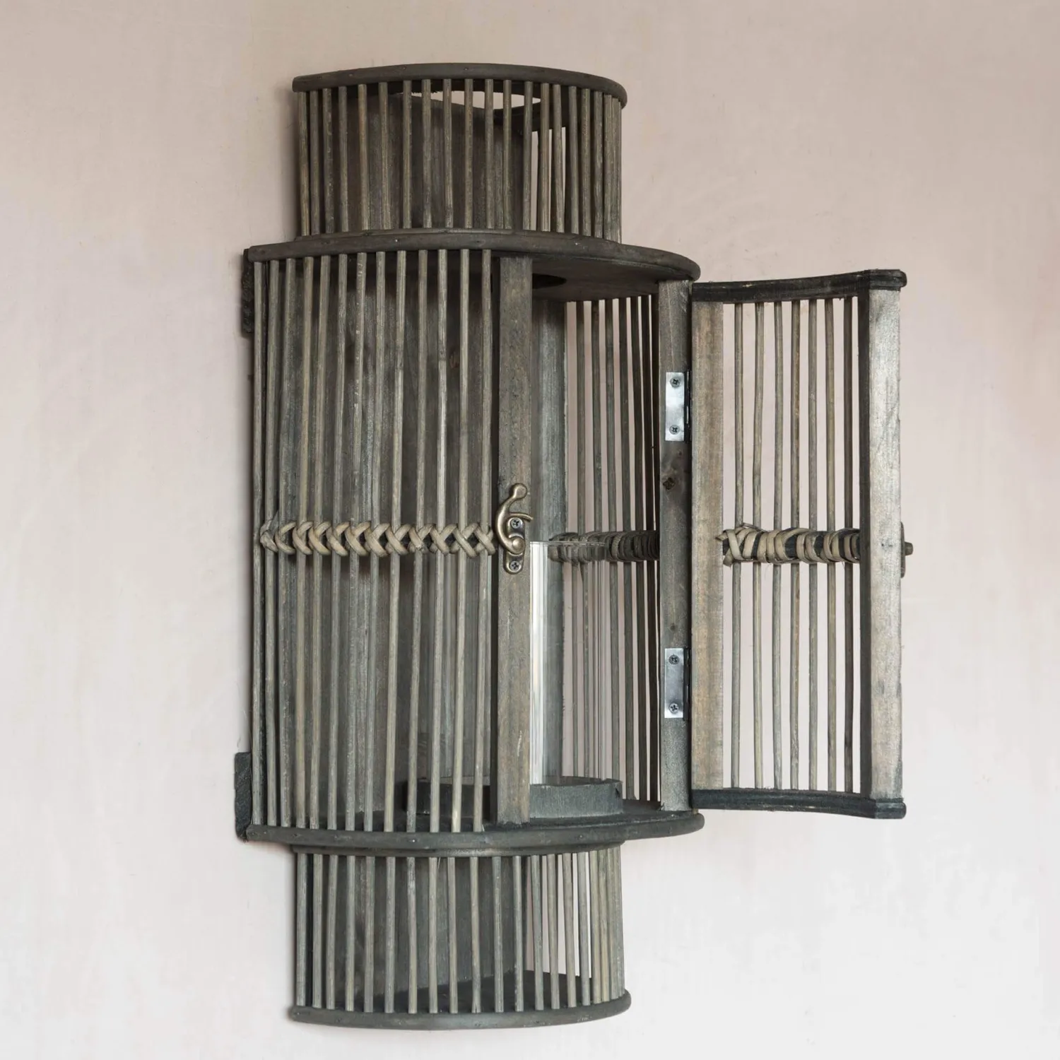 Graham & Green Curved Bamboo Lantern