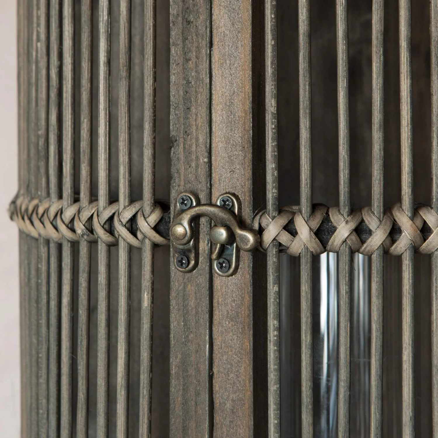 Graham & Green Curved Bamboo Lantern