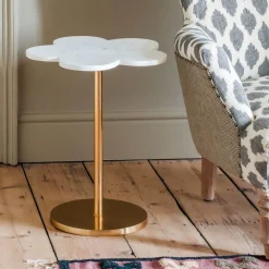 Graham & Green Daisy Marble Side Table
