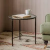 Graham & Green Darla Round Gunmetal Grey Side Table