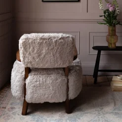 Graham & Green Dasha Faux Fur Armchair