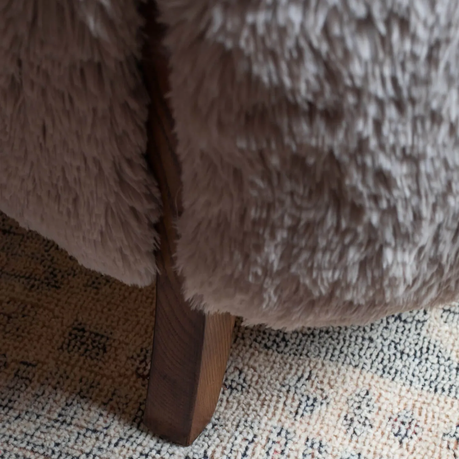 Graham & Green Dasha Faux Fur Armchair