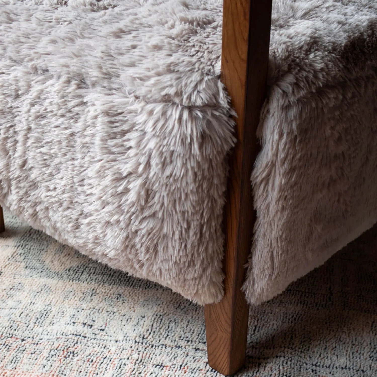 Graham & Green Dasha Faux Fur Armchair