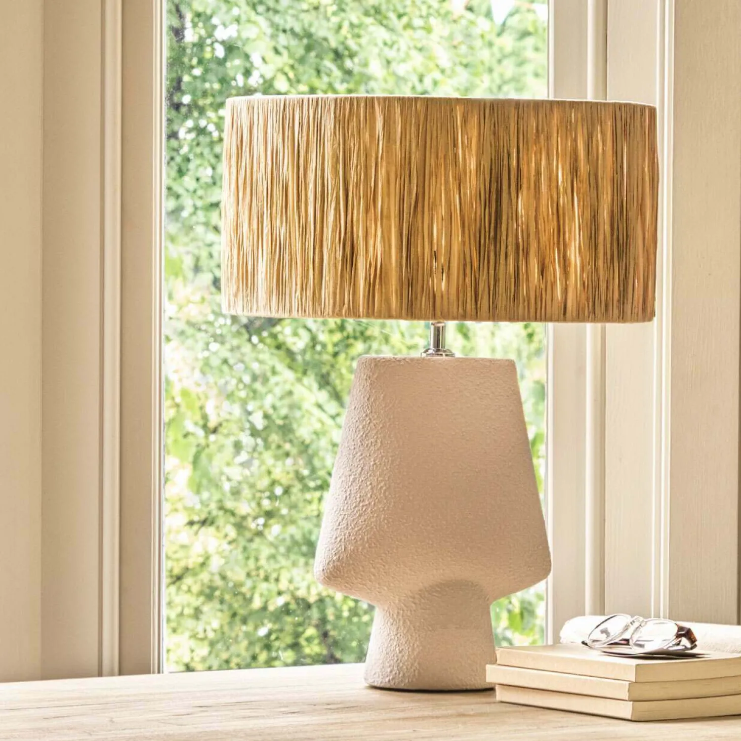 Graham & Green Dawson White Ceramic Lamp
