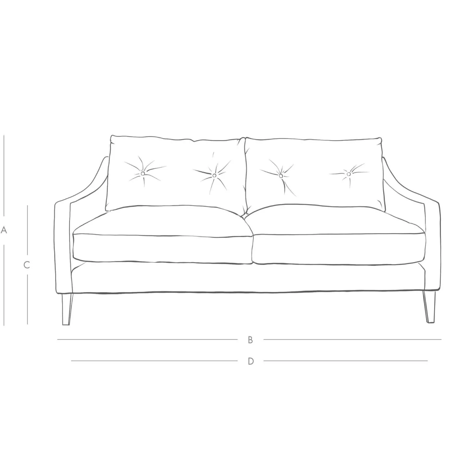 Graham & Green Deep Dream Carnelian Velvet Two and a Half Seater Sofa