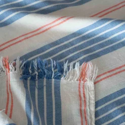 Graham & Green Denim Wide Stripe Turkish Beach Towel Wrap