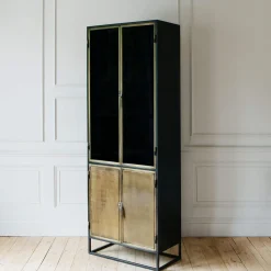 Graham & Green Dexter Double Glass Display Cabinet
