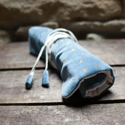 Graham & Green Dotty Velvet Jewellery Rolls