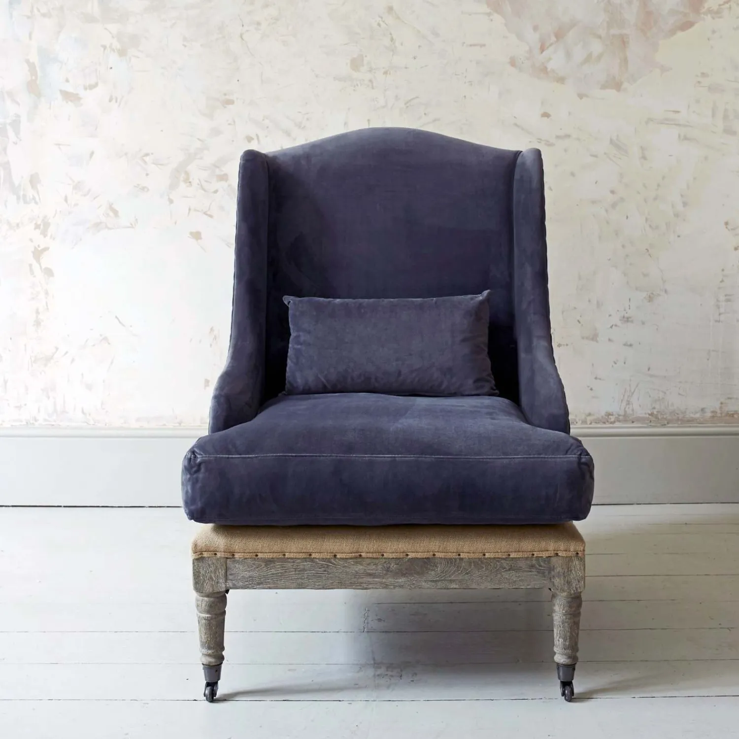 Graham & Green Duke Grey Velvet Armchair