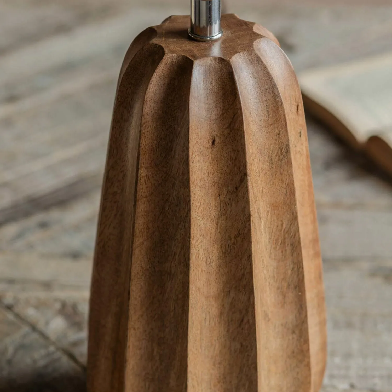 Graham & Green Duncombe Natural Wooden Table Lamp
