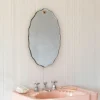 Graham & Green Durley Scalloped Oval Wall Mirror