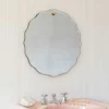 Graham & Green Durley Scalloped Round Wall Mirror