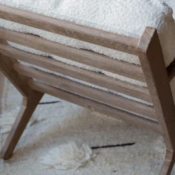 Graham & Green Dylan Chalk Bouclé Armchair