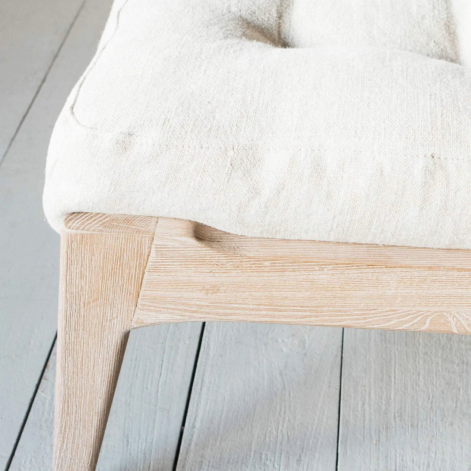 Graham & Green Dylan Linen Footstool