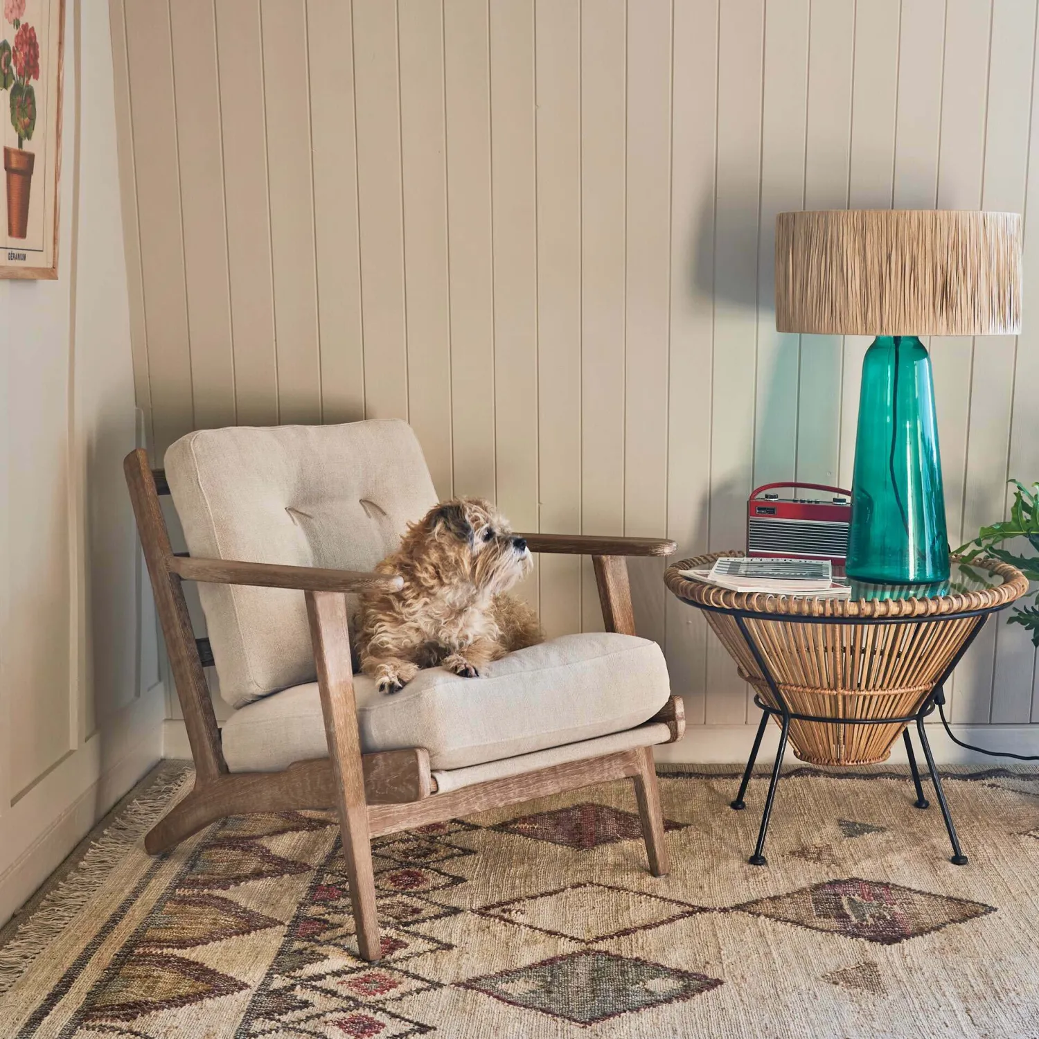 Graham & Green Dylan Natural Linen Armchair