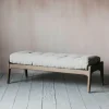 Graham & Green Dylan Natural Linen Bench