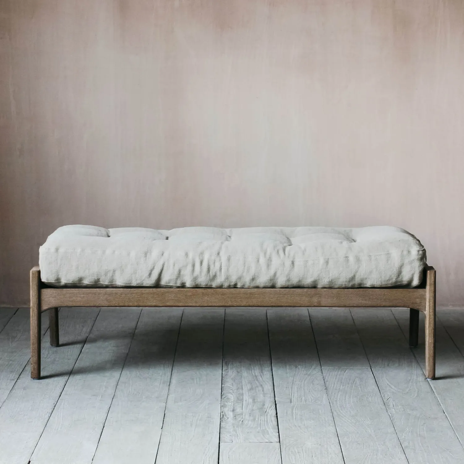 Graham & Green Dylan Natural Linen Bench