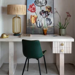 Graham & Green Eckley Whitewashed Desk