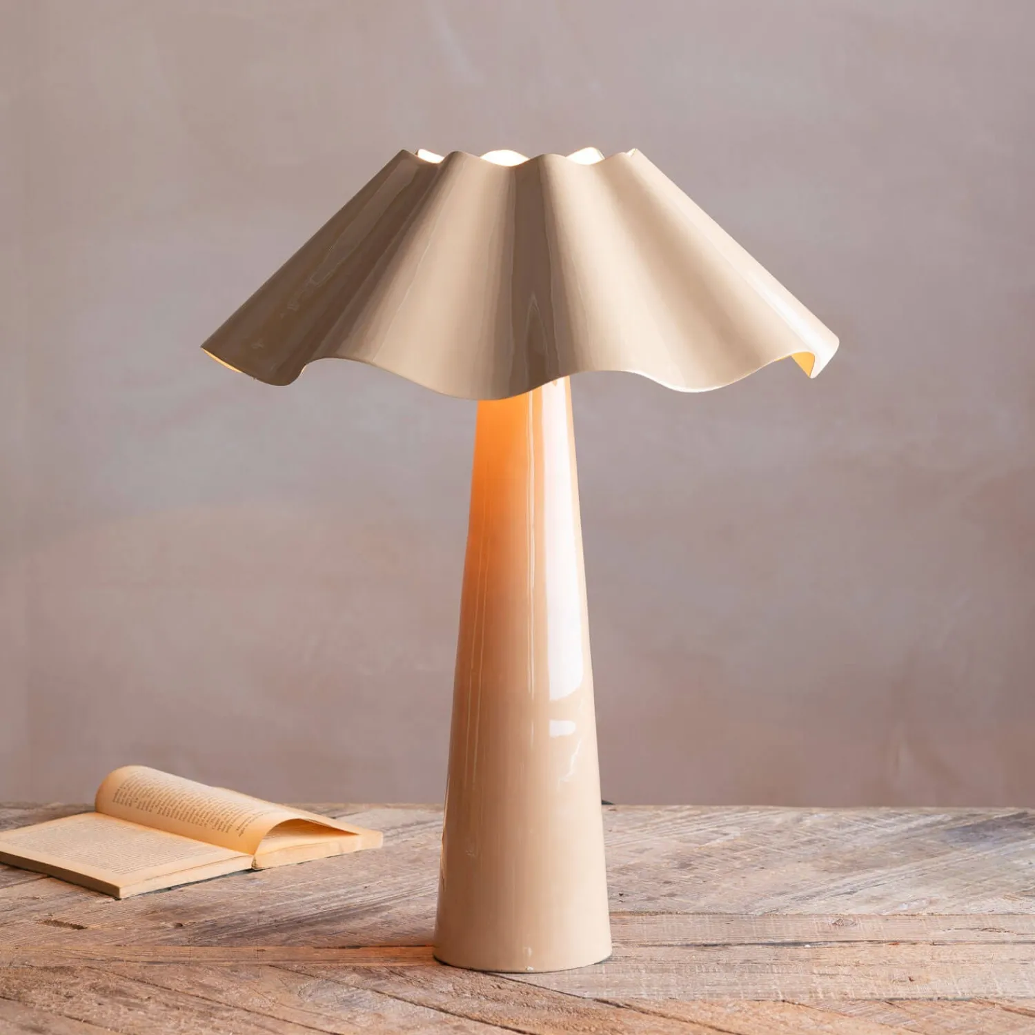 Graham & Green Eldon Dusk Enamel Table Lamp Large