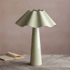 Graham & Green Eldon Sage Enamel Table Lamp Large