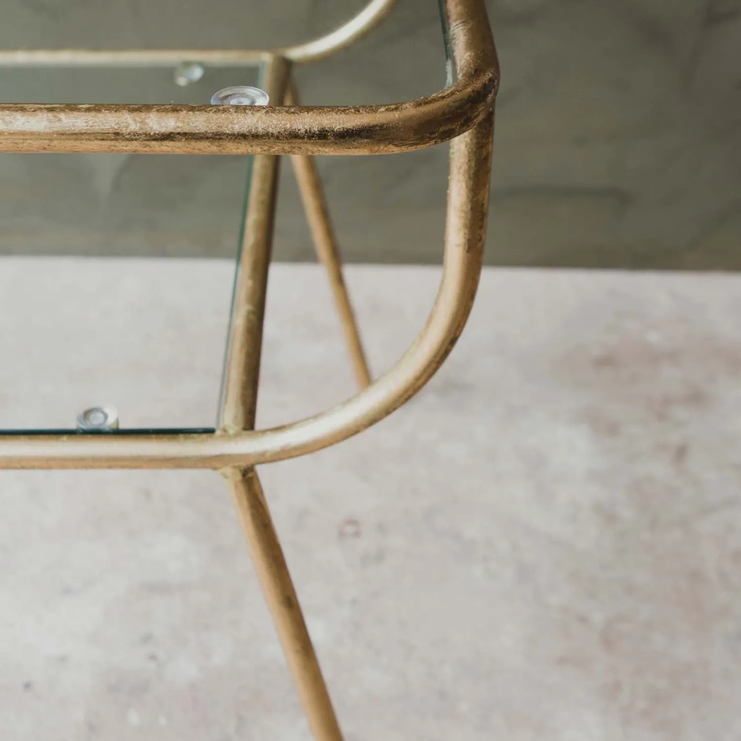 Graham & Green Eluminea Large Gold Side Table