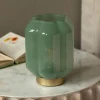 Graham & Green Emaline Small Green and Gold LED Table Lamp
