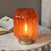 Graham & Green Emaline Small Red and Gold LED Table Lamp