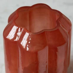 Graham & Green Emaline Small Red and Gold LED Table Lamp