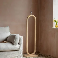Graham & Green Enzo Wooden Floor Lamp