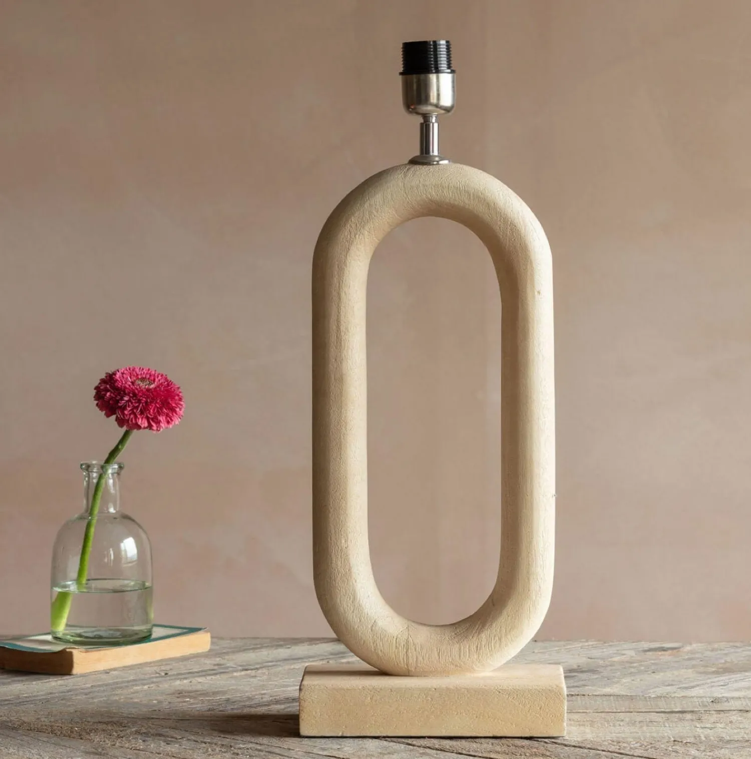 Graham & Green Enzo Wooden Table Lamp