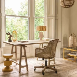 Graham & Green Estere Gold and Marble Side Table