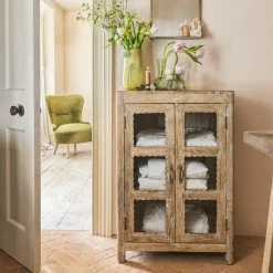 Graham & Green Ethan Wooden & Glass Cabinet