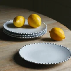 Graham & Green Eve White Bobble Tableware