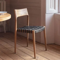 Graham & Green Everly Black Leather Chair