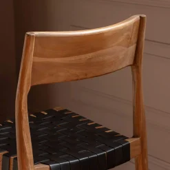 Graham & Green Everly Black Leather Chair
