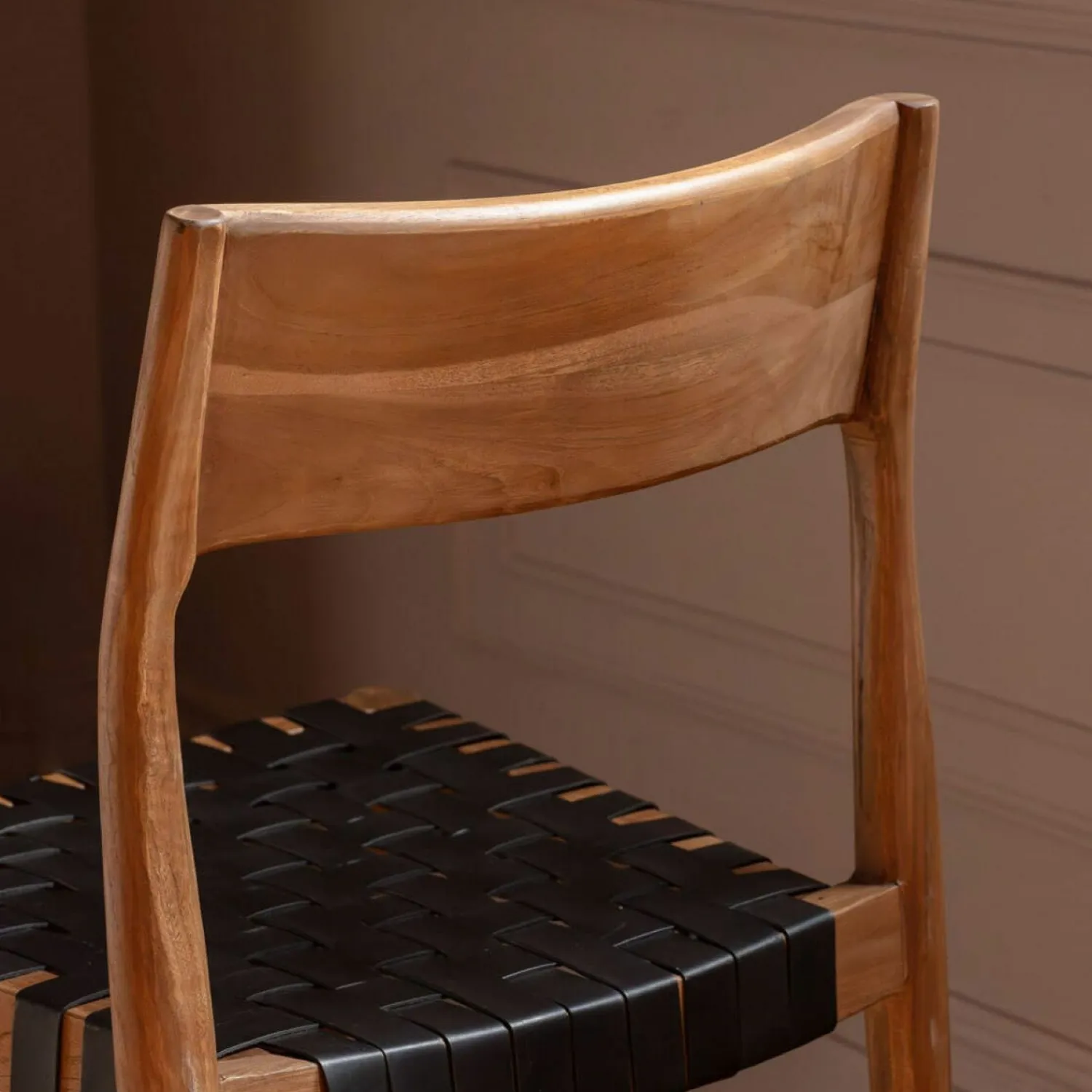 Graham & Green Everly Black Leather Chair
