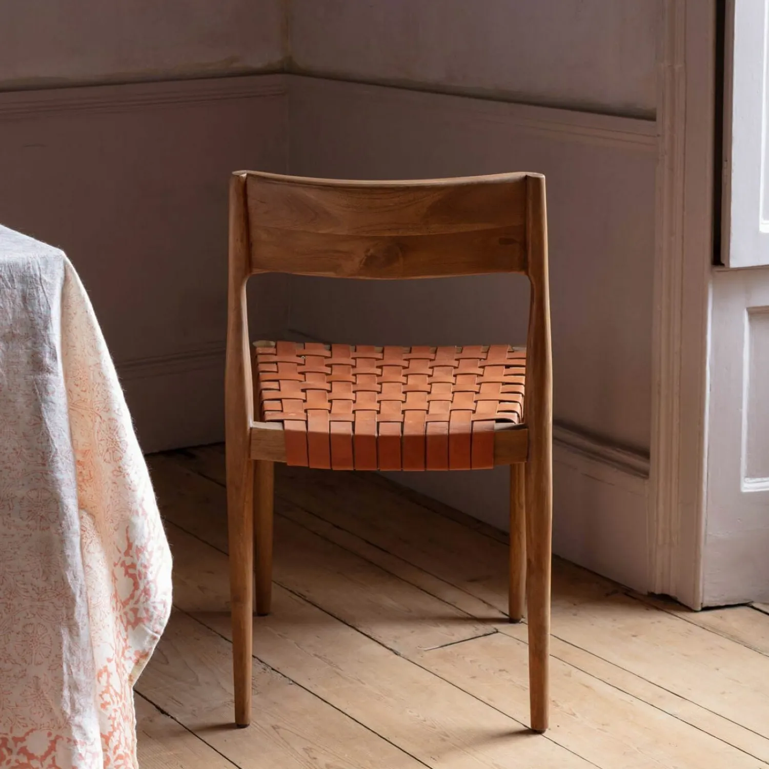 Graham & Green Everly Brown Leather Chair
