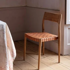 Graham & Green Everly Brown Leather Chair