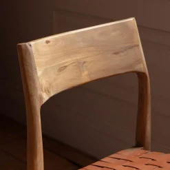 Graham & Green Everly Brown Leather Chair