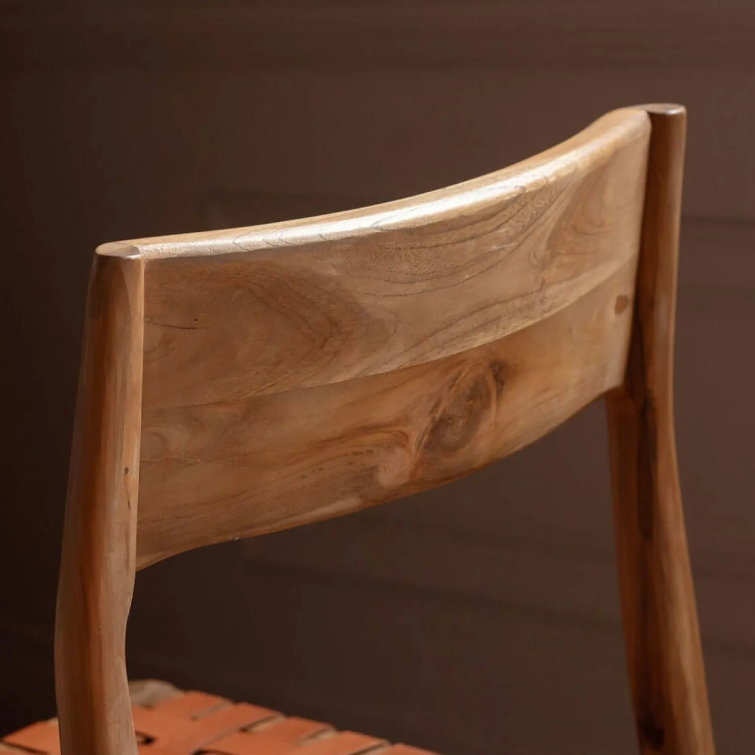 Graham & Green Everly Brown Leather Chair