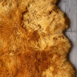 Graham & Green Extra Large Quad Mustard Sheepskin