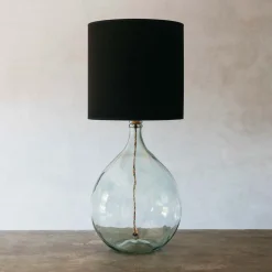 Graham & Green Extra Large Round Clear Glass Lamp