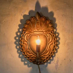 Graham & Green Ex-Voto Antiqued Gold Wall Light