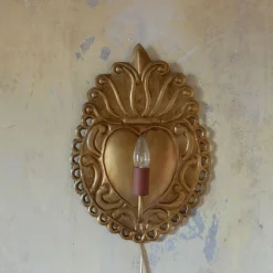 Graham & Green Ex-Voto Antiqued Gold Wall Light