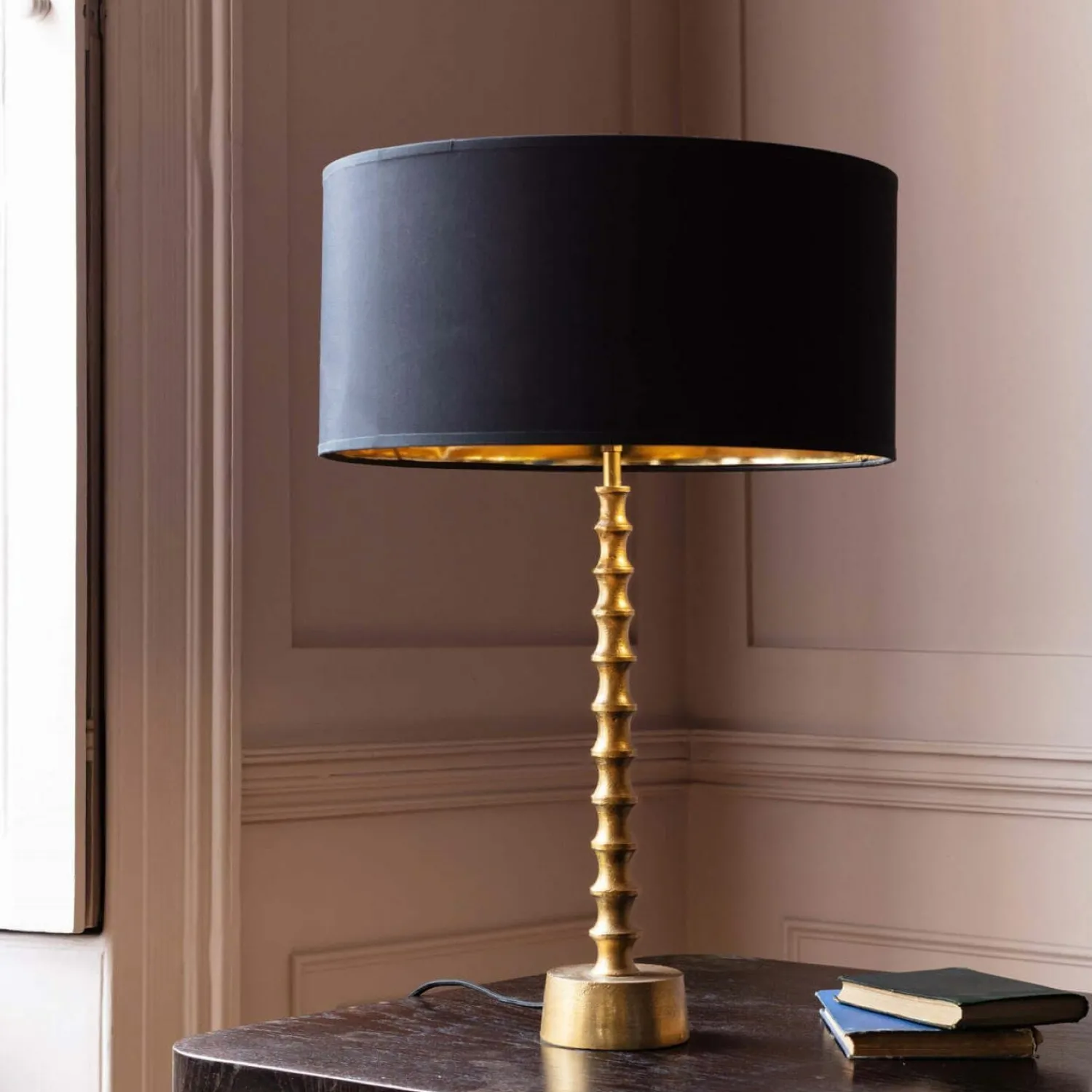 Graham & Green Femi Antique Brass Table Lamp