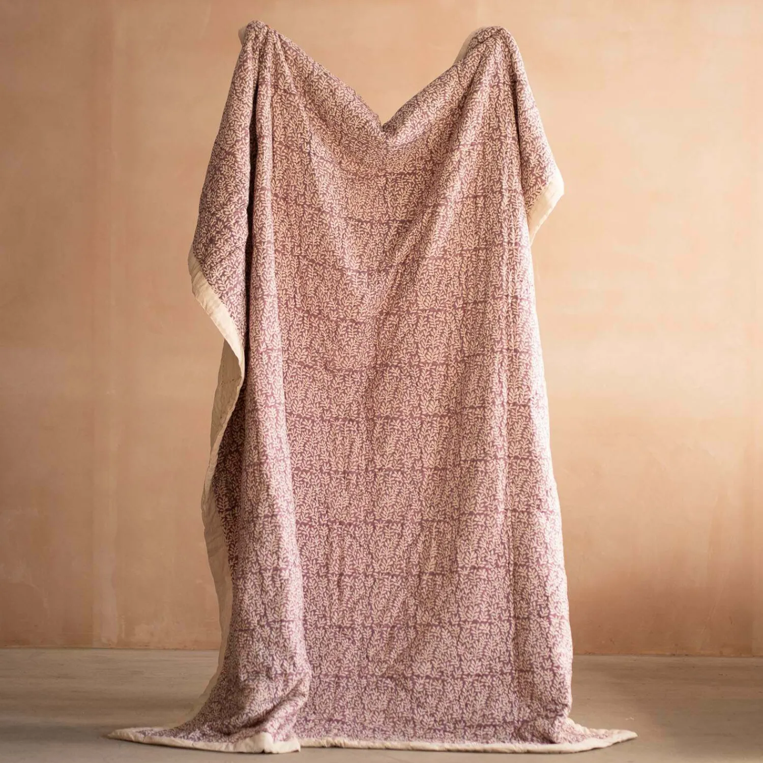Graham & Green Fern Hand-Printed Quilt