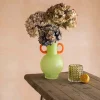 Graham & Green Fiesta Green and Orange Vase
