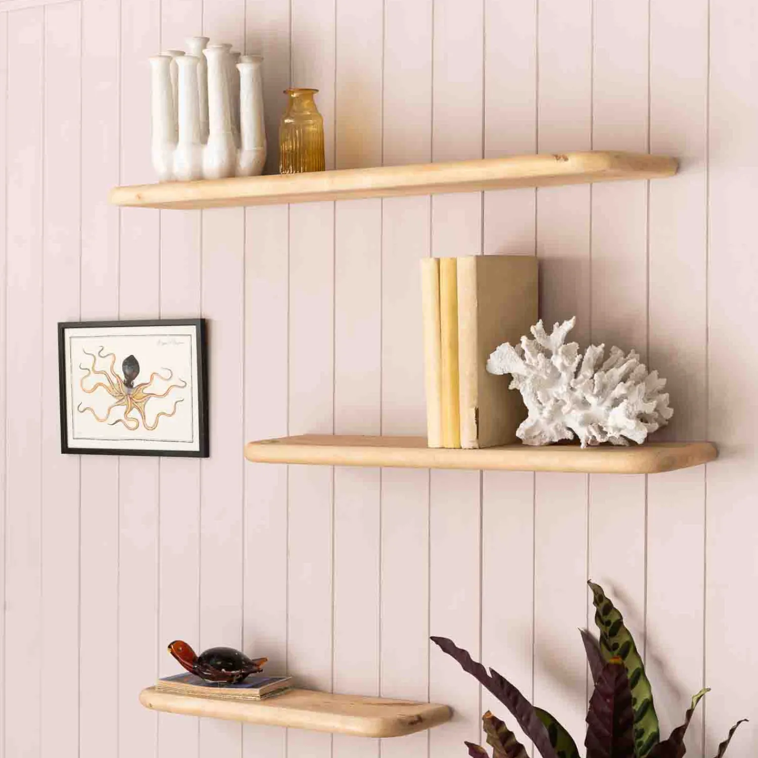 Graham & Green Floating Wooden Shelves